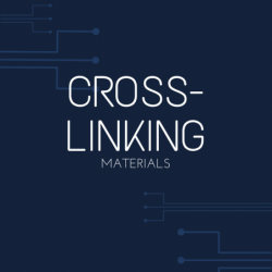 Cross linking agent material