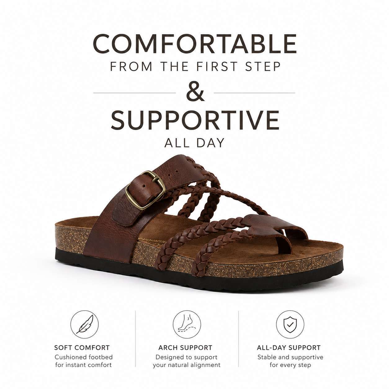 Mountain Footbeds Sandals Hayleigh  | All-Day Comfort